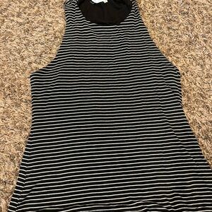 CJLA Eden black and White Striped Tank Top